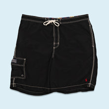 Lade das Bild in den Galerie-Viewer, Polo Ralph Lauren Badehose 90er, schwarz, XL
