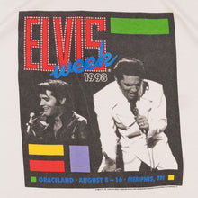 Lade das Bild in den Galerie-Viewer, Elvis Presley T-Shirt &quot;Elvis Week 1998 Graceland&quot;, weiß, M
