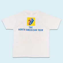 Lade das Bild in den Galerie-Viewer, Rockwave T-Shirt &quot;Rolling Stones North America Tour&quot; 1989 single stitch, weiß, L/XL
