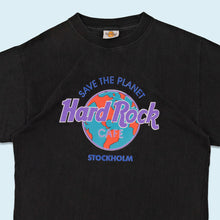 Lade das Bild in den Galerie-Viewer, Hard Rock Cafe T-Shirt &quot;Save the Planet Stockholm&quot; 90er, schwarz, S
