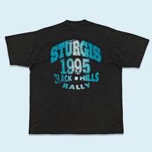 Lade das Bild in den Galerie-Viewer, Best T-Shirt &quot;Sturgis Black Hills Rally&quot; 1995 single stich Made in the USA, schwarz, L/XL
