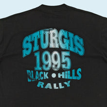 Lade das Bild in den Galerie-Viewer, Best T-Shirt &quot;Sturgis Black Hills Rally&quot; 1995 single stich Made in the USA, schwarz, L/XL
