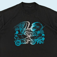 Lade das Bild in den Galerie-Viewer, Best T-Shirt &quot;Sturgis Black Hills Rally&quot; 1995 single stich Made in the USA, schwarz, L/XL
