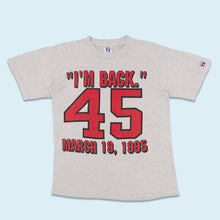 Lade das Bild in den Galerie-Viewer, Logo 7 T-Shirt &quot;MJ I`m Back 45&quot; 1995 Made in the USA, grau, S/M
