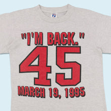 Lade das Bild in den Galerie-Viewer, Logo 7 T-Shirt &quot;MJ I`m Back 45&quot; 1995 Made in the USA, grau, S/M
