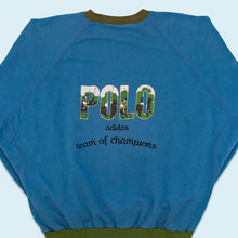 Lade das Bild in den Galerie-Viewer, Adidas Sweatshirt &quot;Polo Champion&quot; 90er, blau, XL/XXL breit
