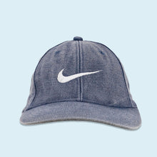 Lade das Bild in den Galerie-Viewer, Nike Mütze 90er, blau/grau faded, Einheitsgröße
