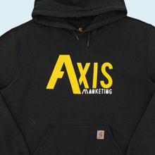 Lade das Bild in den Galerie-Viewer, Carhartt Hoodie &quot;Axis Marketing&quot; Made in Mexico, schwarz, XL/XXL
