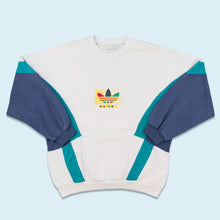 Lade das Bild in den Galerie-Viewer, Adidas Sweatshirt &quot;trefoil&quot; 90er, weiß, L
