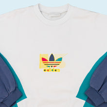 Lade das Bild in den Galerie-Viewer, Adidas Sweatshirt &quot;trefoil&quot; 90er, weiß, L
