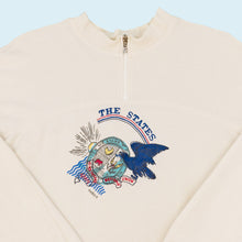 Lade das Bild in den Galerie-Viewer, Medico Quarter Zip 80er Made in western Germany, weiß, L breit
