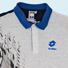 Lade das Bild in den Galerie-Viewer, Lotto Polo &quot;for Boris Becker&quot; 90er, grau/blau, L/XL
