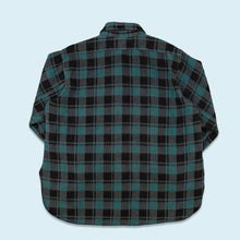 Lade das Bild in den Galerie-Viewer, Champion Hemd &quot;fleece&quot; 70er, blau/grau, L/XL
