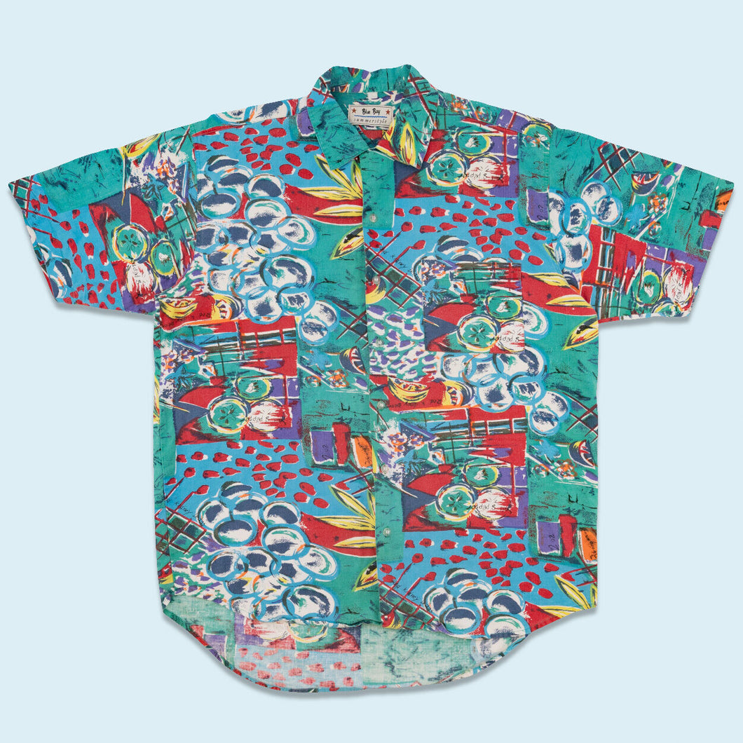 Blue Bay Hemd 90er, mehrfarbig, XL