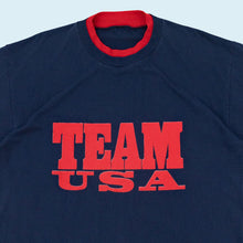 Lade das Bild in den Galerie-Viewer, T-Shirt &quot;Olympia Team USA Spalding&quot; 80er/90er single stitch, blau, L/XL
