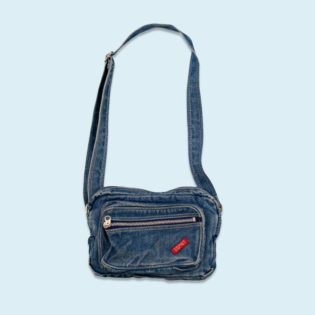 Esprit Handtasche 90er, blau