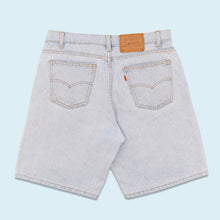 Lade das Bild in den Galerie-Viewer, Levi&#39;s Shorts &quot;550 Orange Tab&quot; 1994, blau, 33
