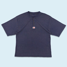 Lade das Bild in den Galerie-Viewer, Levis T-Shirt &quot;waffle&quot; 90er, blau, L
