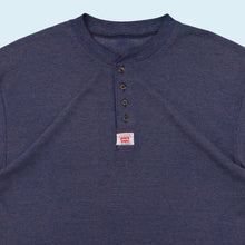 Lade das Bild in den Galerie-Viewer, Levis T-Shirt &quot;waffle&quot; 90er, blau, L
