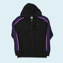 Lade das Bild in den Galerie-Viewer, Adidas Zip Hoodie 2012, schwarz, S/M Damen
