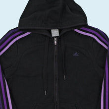Lade das Bild in den Galerie-Viewer, Adidas Zip Hoodie 2012, schwarz, S/M Damen
