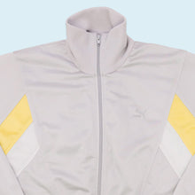 Lade das Bild in den Galerie-Viewer, Puma Trainingsjacke 80er/90er, grau/gelb, M/L
