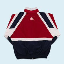 Lade das Bild in den Galerie-Viewer, Kappa x Athletic Bilbao Trainingsjacke &quot;velours&quot; 80er/90er, rot/blau, L breit
