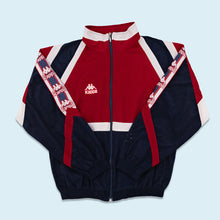 Lade das Bild in den Galerie-Viewer, Kappa x Athletic Bilbao Trainingsjacke &quot;velours&quot; 80er/90er, rot/blau, L breit
