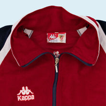 Lade das Bild in den Galerie-Viewer, Kappa x Athletic Bilbao Trainingsjacke &quot;velours&quot; 80er/90er, rot/blau, L breit
