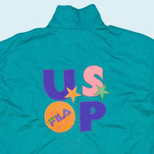 Lade das Bild in den Galerie-Viewer, Fila Trainingsjacke &quot;Tennis US OPEN&quot; 90er, blau, L
