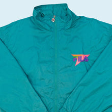 Lade das Bild in den Galerie-Viewer, Fila Trainingsjacke &quot;Tennis US OPEN&quot; 90er, blau, L
