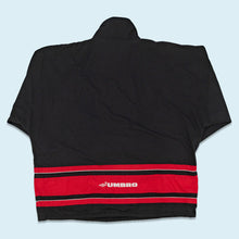 Lade das Bild in den Galerie-Viewer, Umbro Trainingsjacke/ Quarter Zip &quot;Manchester United&quot; 90er, schwarz, XXL breit
