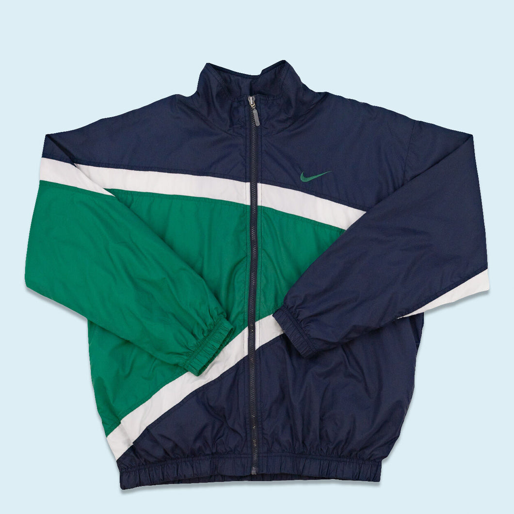 Nike Trainingsjacke 90er, grün/blau, L/XL