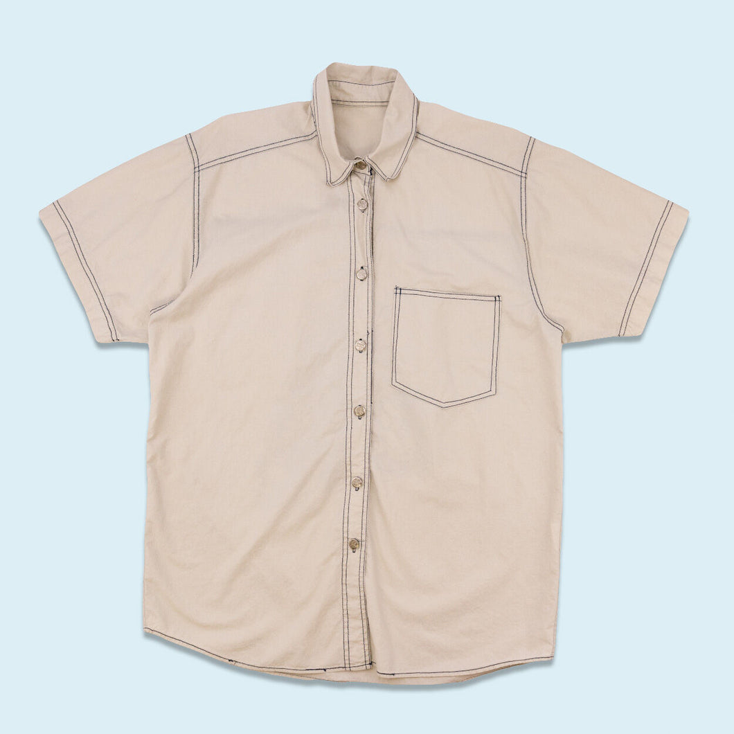 Hemd 90er, grau, XL