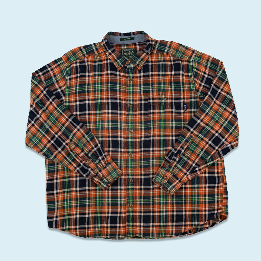 Woolrich Hemd 00er, orange, XXL breit