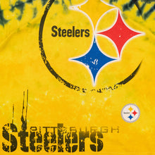 Lade das Bild in den Galerie-Viewer, NFL Team T-Shirt &quot;Pittsburgh Steelers&quot; 00er, gelb batik, L/XL
