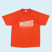 Lade das Bild in den Galerie-Viewer, Jerzees T-Shirt &quot;Wheaties Breakfast of Champions&quot; 90er Made in the USA single stitch, orange, M/L
