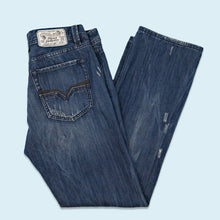 Lade das Bild in den Galerie-Viewer, Diesel Hose &quot;Larkee&quot; low waist Made in Italy, blau, 32/32
