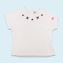 Lade das Bild in den Galerie-Viewer, Nike T-Shirt/Top &quot;Tennis&quot; 90er, weiß, M Damen
