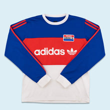 Lade das Bild in den Galerie-Viewer, Adidas Sweatshirt 2004, blau/rot/weiß, M/L
