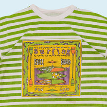 Lade das Bild in den Galerie-Viewer, T-Shirt &quot;Surfing&quot; 90er, grün/weiß, S/M
