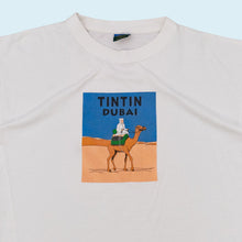 Lade das Bild in den Galerie-Viewer, M&amp;M T-Shirt &quot;TINTIN Dubai&quot; 90er, weiß, L/XL
