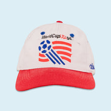 Lade das Bild in den Galerie-Viewer, Adidas Mütze &quot;World Cup USA&quot; 1994, weiß, Einheitsgröße
