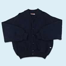 Lade das Bild in den Galerie-Viewer, Alphorn Bomberjacke &quot;heavy Wool&quot; 90er, blau, XL

