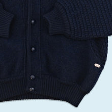 Lade das Bild in den Galerie-Viewer, Alphorn Bomberjacke &quot;heavy Wool&quot; 90er, blau, XL
