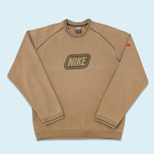 Lade das Bild in den Galerie-Viewer, Nike Sweatshirt &quot;spellout&quot; 00er, braun, L/XL
