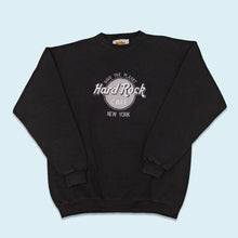 Lade das Bild in den Galerie-Viewer, Hard Rock Cafe Sweatshirt &quot;New York&quot; 90er Made in the USA, schwarz, XL/XXL
