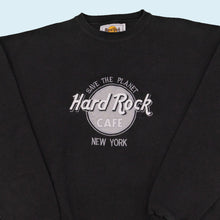 Lade das Bild in den Galerie-Viewer, Hard Rock Cafe Sweatshirt &quot;New York&quot; 90er Made in the USA, schwarz, XL/XXL
