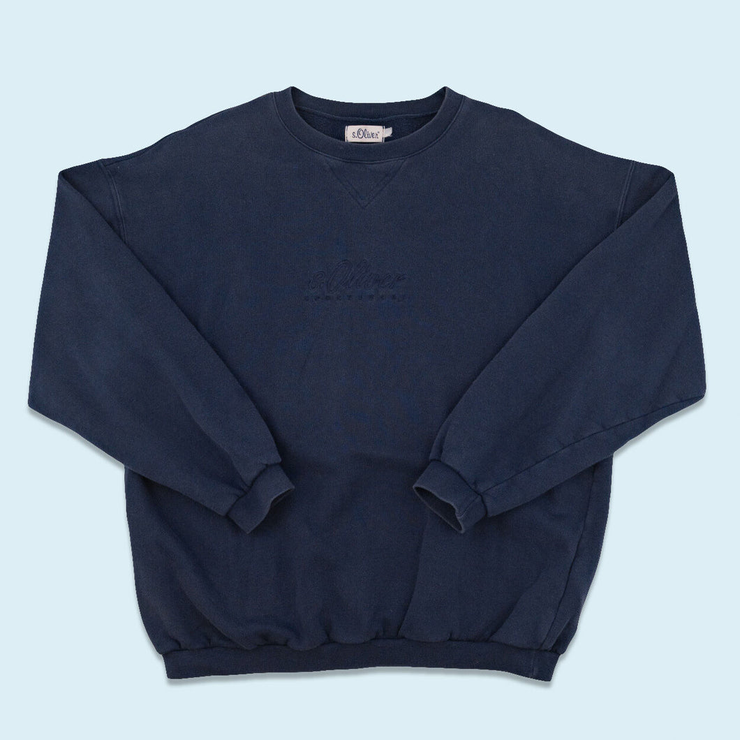 S.Oliver Sweatshirt 90er, blau, XL breit