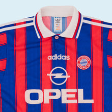 Lade das Bild in den Galerie-Viewer, Adidas Trikot &quot;FC Bayern München&quot; 1995-97 Made in England, blau/rot, S/M
